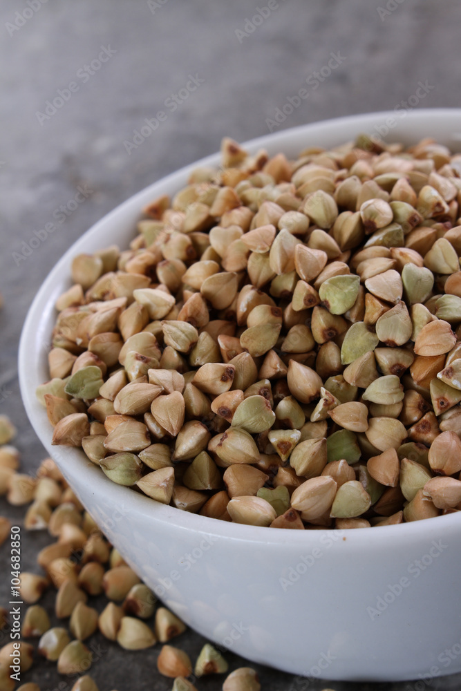 Fototapeta premium healthy uncooked buckwheat grain