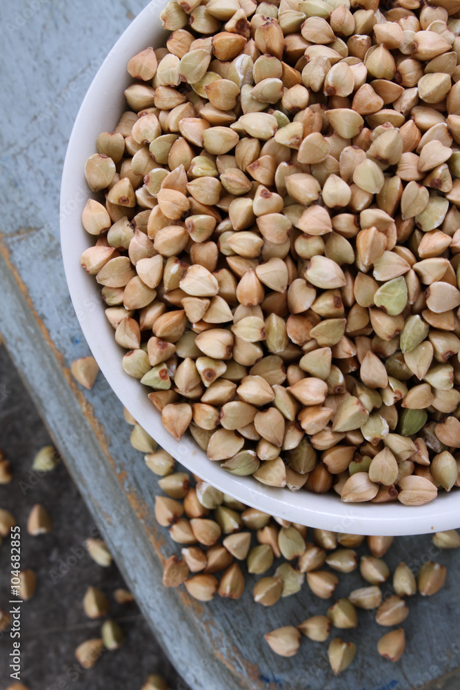 Fototapeta premium healthy uncooked buckwheat grain