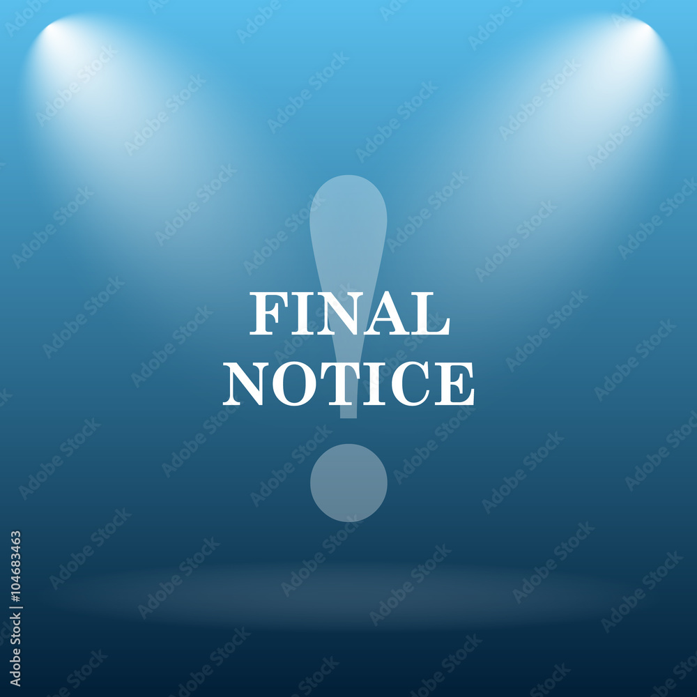 Final notice icon Final notice icon