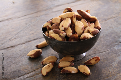 healthy snack brazil nuts in dish