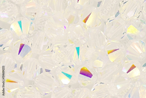Swarovski crystals beads close up