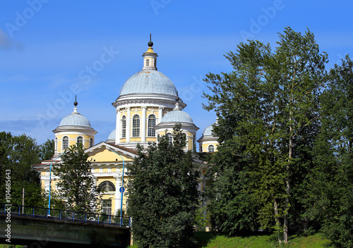 Cathedral complex in the small russian city of Torzhok