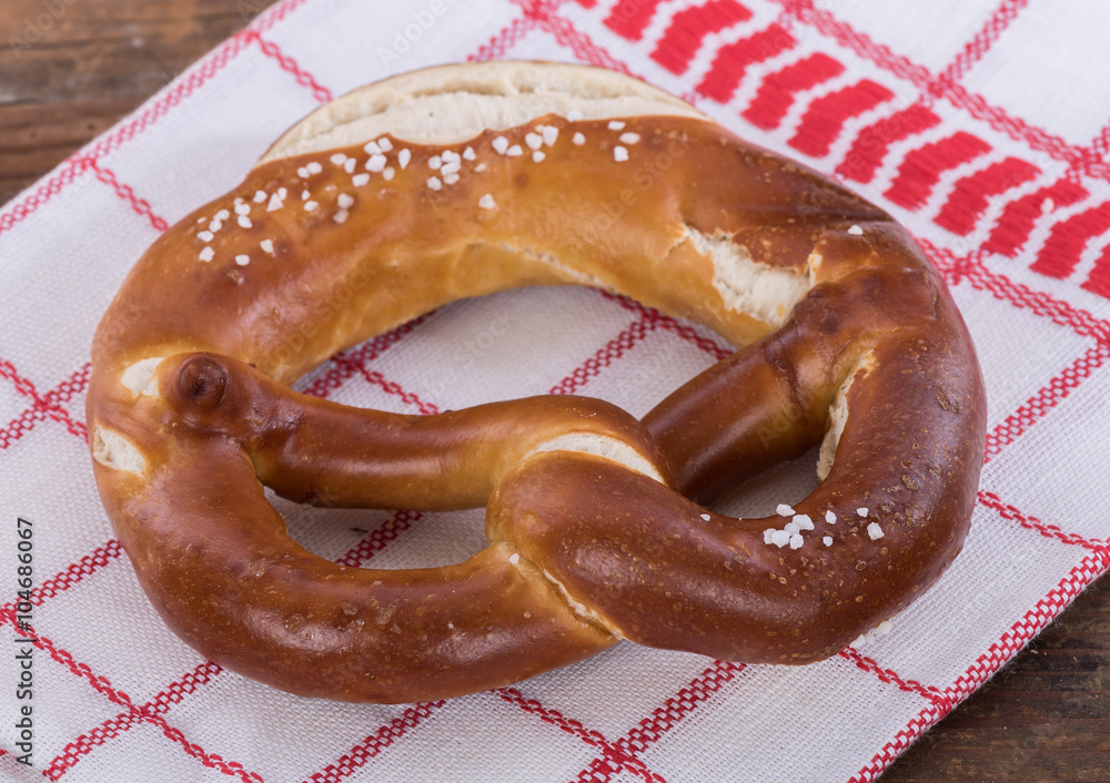 Fresh bavarian pretzel