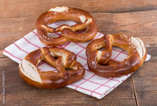 Fresh bavarian pretzels