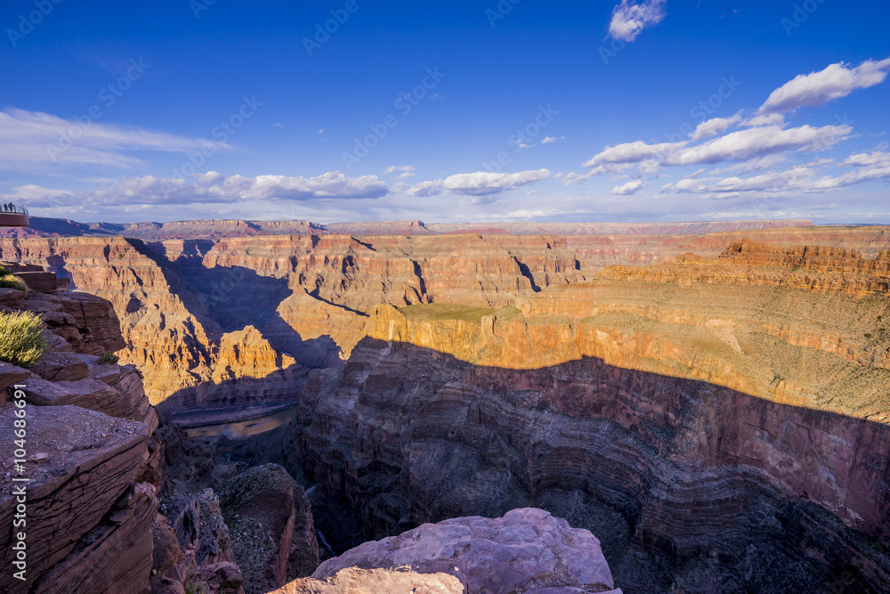 Panoramic view over Grand Canyon Arizona