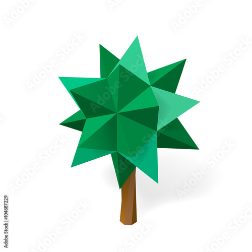 isometric 3D tree. Vector i...