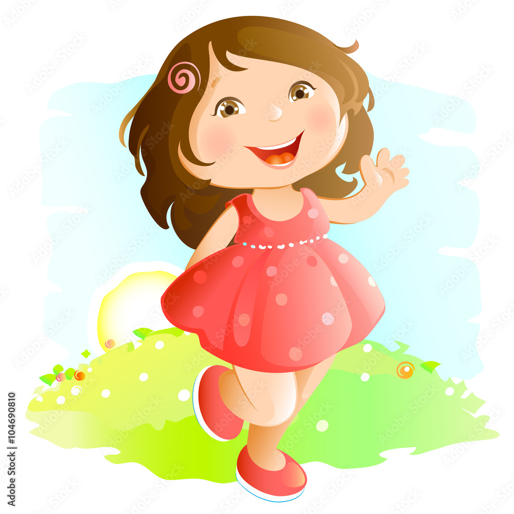 waving girl waving girl