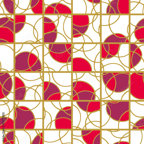 Seamless pattern Japanese lattice.                         