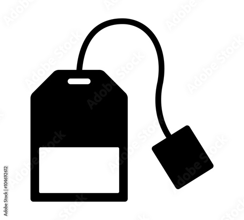 Teabag / tea bag flat icon for apps and websites