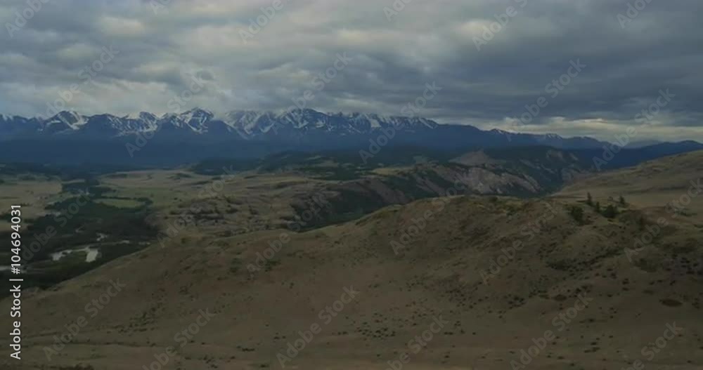 Gloomy clouds in a beautiful summer day.