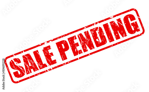 SALE PENDING RED STAMP TEXT