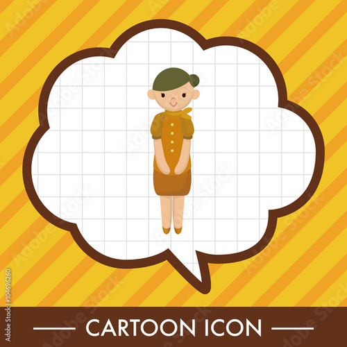 flight attendants theme elements vector,eps