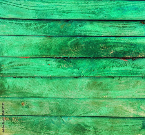  green wood plank panels painted colors background