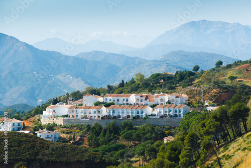 The small village in the mountains of Andalusia. Spain
