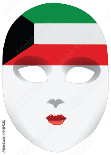 Bandana in the form of the national flag Kuwait