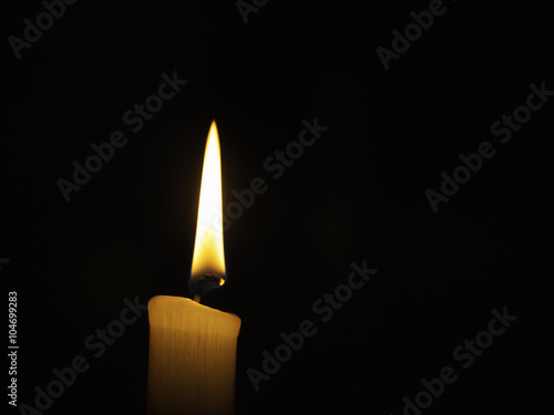 candlelight on black background.