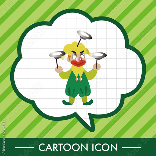 clowns theme elements vector,eps