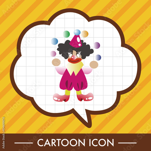 clowns theme elements vector,eps