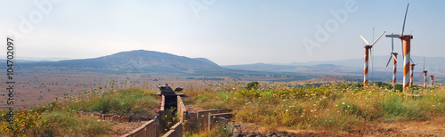 Wind generators in the Golan Heights, Israel