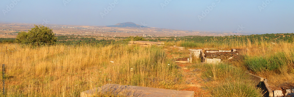 Naklejka premium Scenic view of Syrian territory 