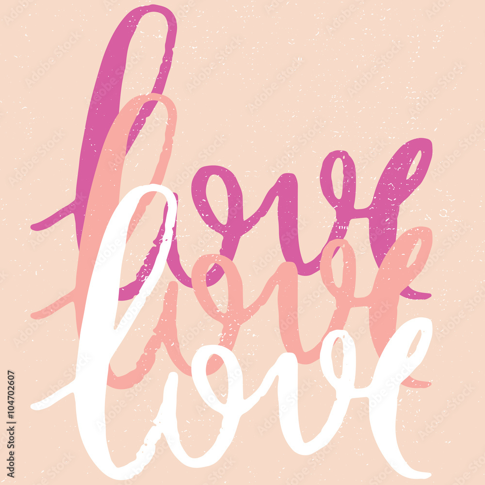 Hand drawn lettering poster Hand drawn lettering poster
