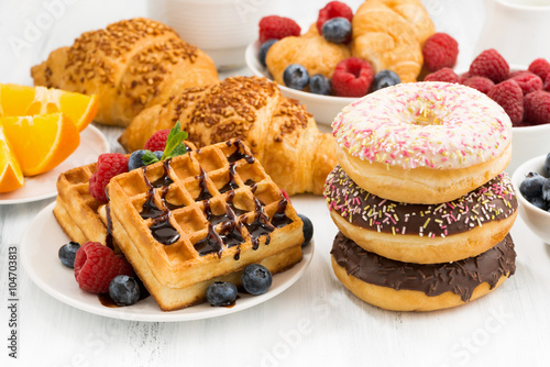 assortment of confectionery and fresh berries