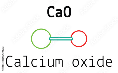 CaO calcium oxide molecule