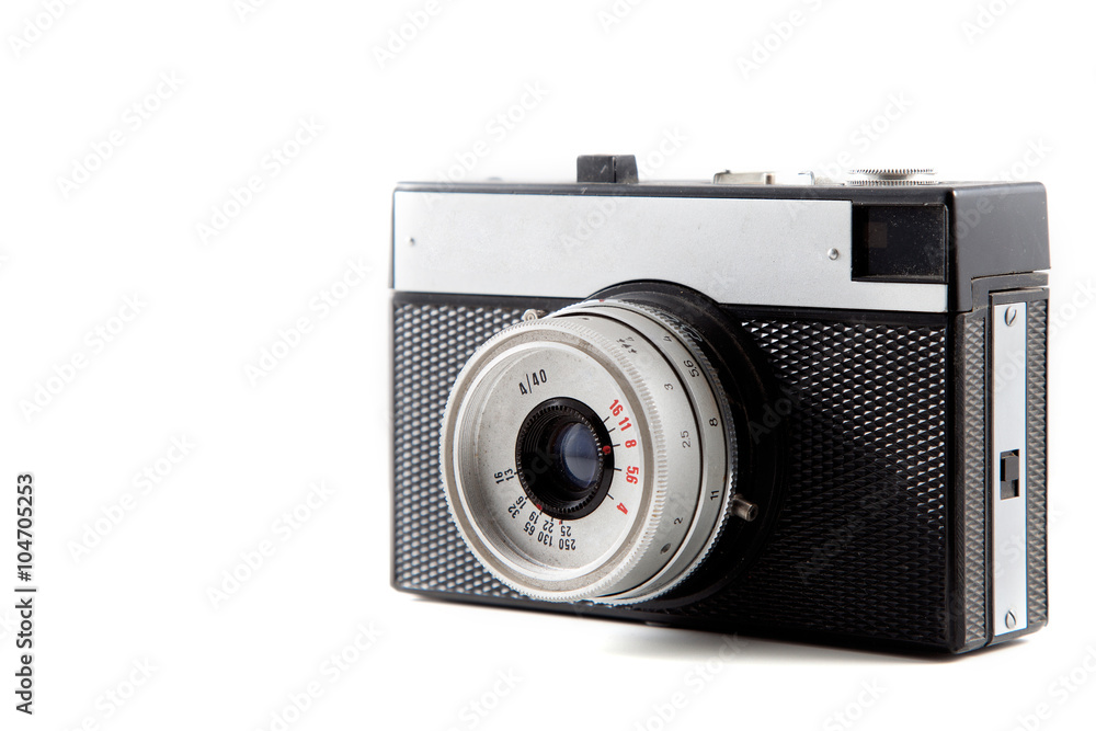 retro photo camera isolated on white background 13