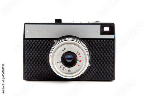 retro photo camera isolated on white background 12