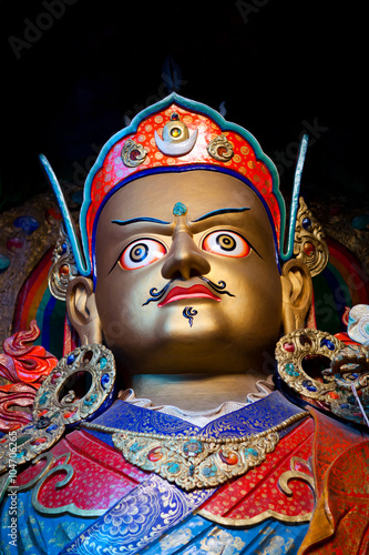 Statue of Guru Padmasambhava at Hemis Gompa in Leh, Ladakh, India
