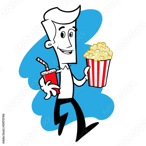 Hombre que va al cine