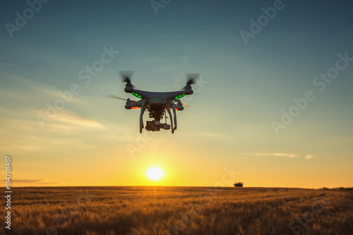Varna, Bulgaria - June 23 ,2015: Flying drone quadcopter Dji Pha © ValentinValkov