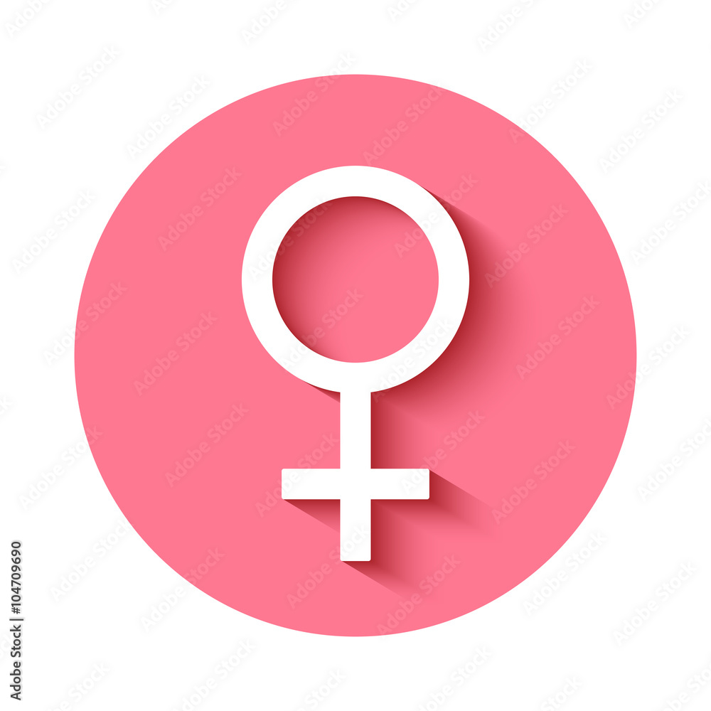 Female gender symbol icon vector illustration Female gender symbol icon vector illustration