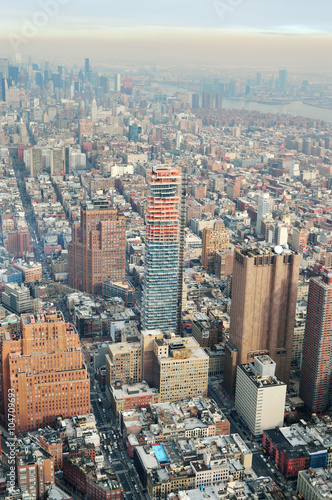 Aerial view of the NYC.