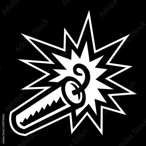 Dynamite Stick Explosive vector icon