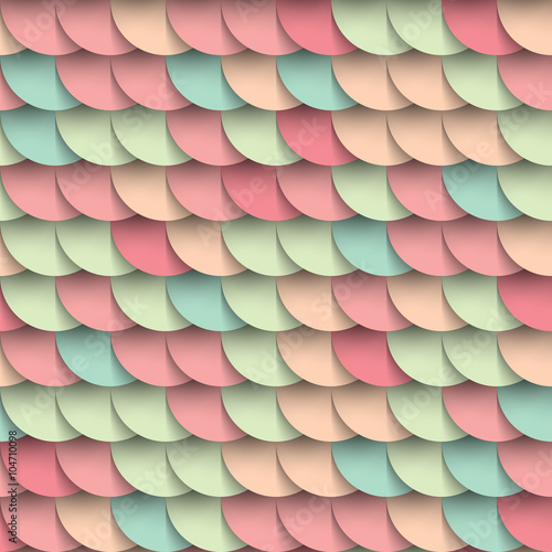 Pastel shades circles geometric shape multicolored seamless pattern, varicolored background, mockup wrapping cover decoration design element