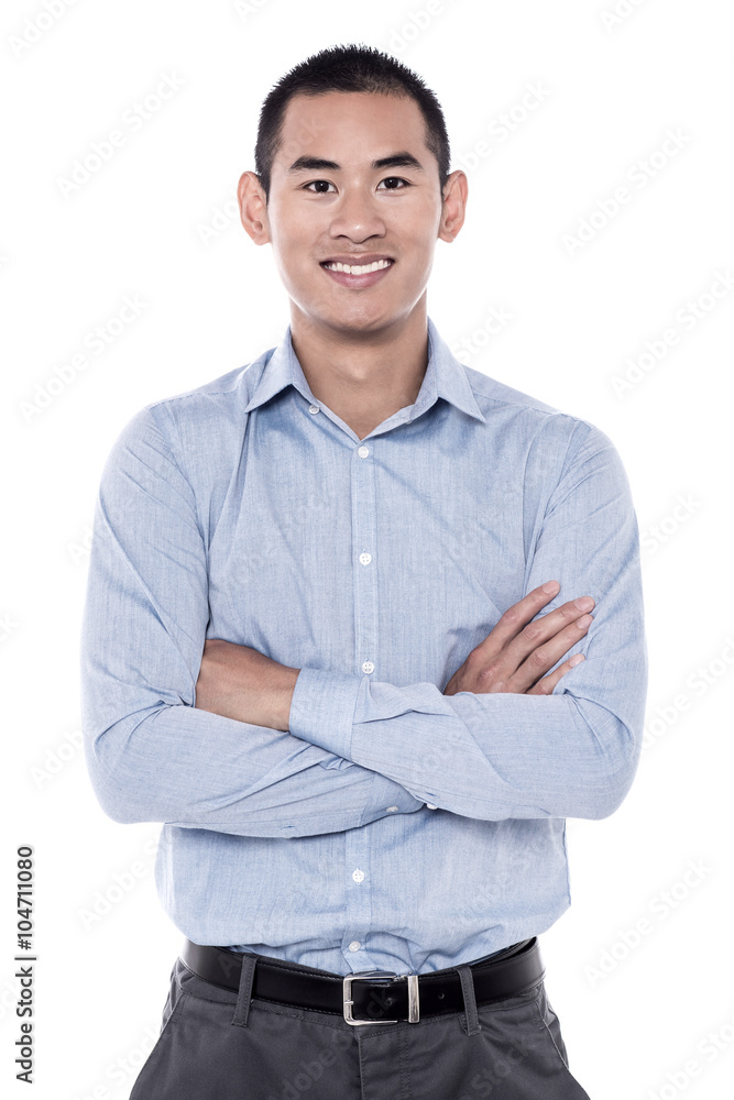 Handsome man posing in casuals Handsome man posing in casuals
