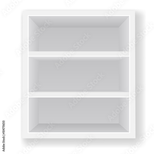 book shelves white vector background