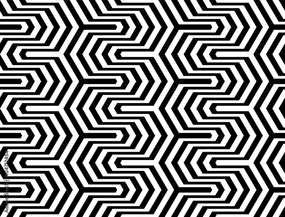 Design seamless monochrome zigzag geometric pattern Design seamless monochrome zigzag geometric pattern