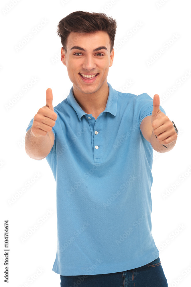 man in blue shirt smiling man in blue shirt smiling