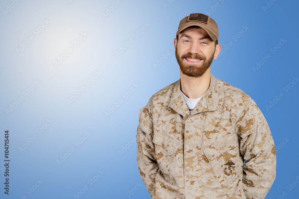 Smiling Military Man Smiling Military Man