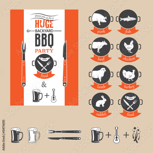 BBQ party invitation