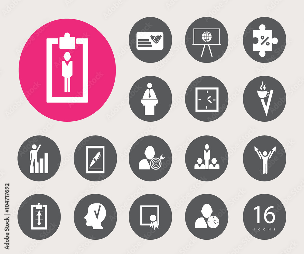 assembly in flat style icons the theme business assembly in flat style icons the theme business