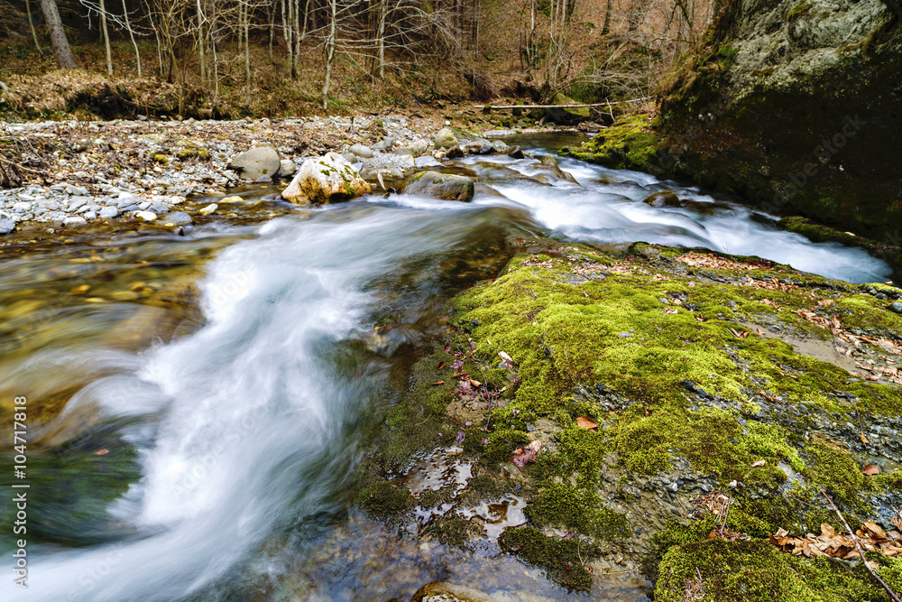 a beautiful waterfall on the river Cheia in Romania a beautiful waterfall on the river Cheia in Romania