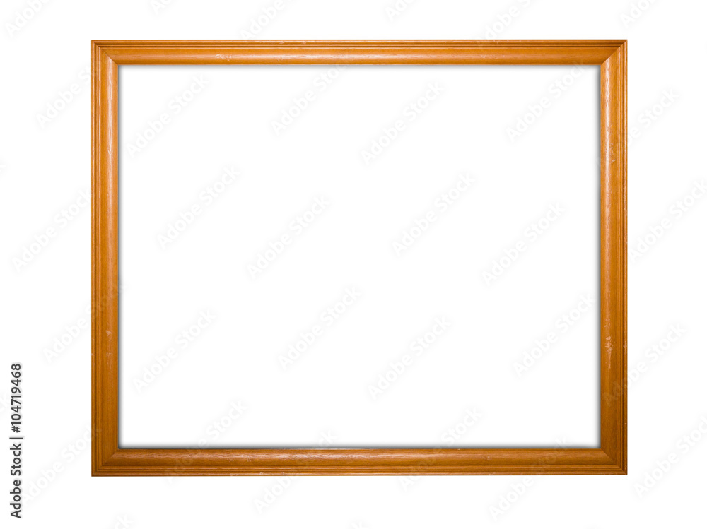 Blank signboard template for text on wooden frame, isolated whit Blank signboard template for text on wooden frame, isolated whit