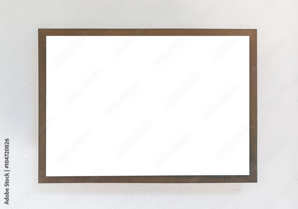 Blank signboard template for text on the wall. Blank signboard template for text on the wall.