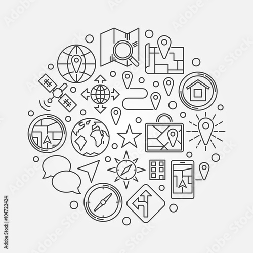 GPS navigation illustration