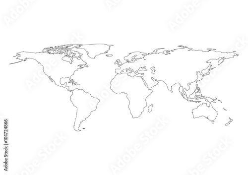 Vector World Map ,element furnished by Nasa