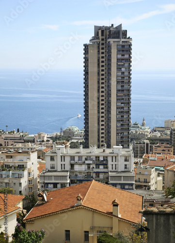 View of Les Moneghetti district. Principality of Monaco