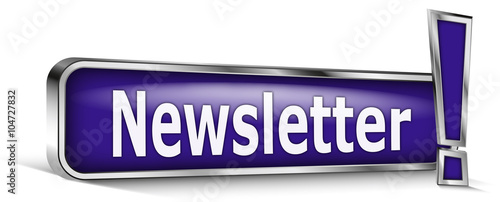 Newsletter sur panneau bleu